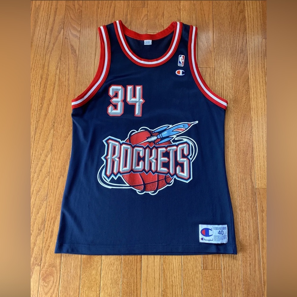 Vintage Hakeem Olajuwan Houston Rockets Champion Jersey size 40